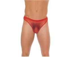 Amorable - Doorzichtige Rode String voor Mannen - Rode Heren Tanga - Polyamide - One Size
