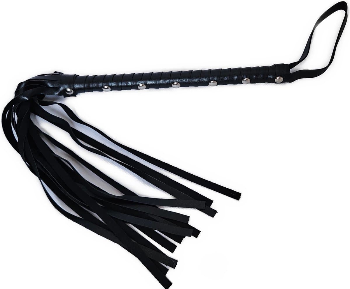 Erotische Zweep – BDSM – Seks zweep – Bondage – Sm zweepje - Zwart — afbeelding 1
