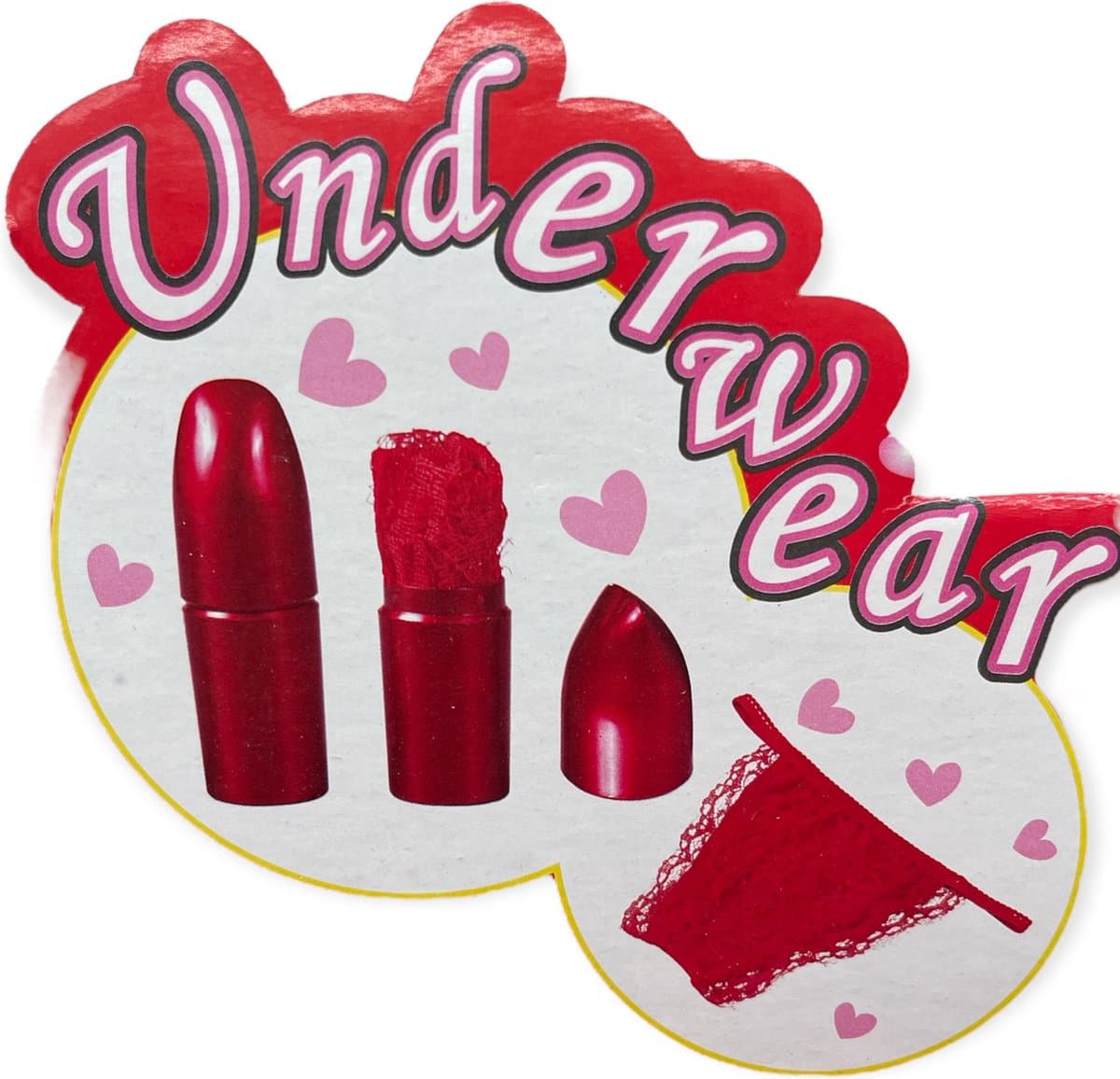 Kinky Pleasure Lipstick Slipje Rood 1 stuk — afbeelding 1
