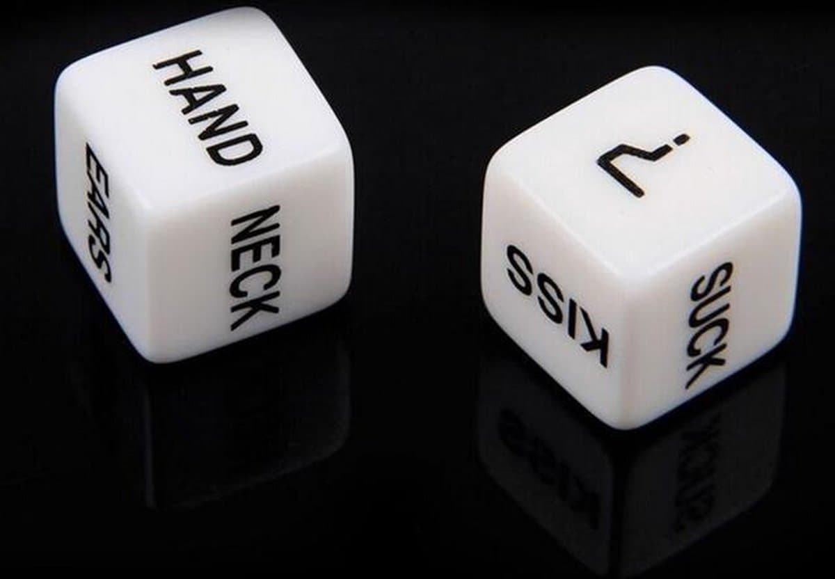 Sex Dobbelstenen - Black and White Edition! - Erotisch Spel / Kamasutra Spel - Sex Dice - Wat is jouw ultiem verlangen? — afbeelding 1