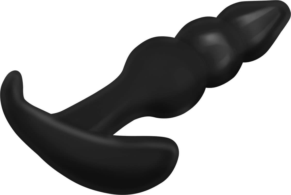Anaal dildo 9 cm zwart EIS | Seksspeeltje prostaat toy voor man en vrouw | Anaal plug buttplug met bal structuur | Anaal speeltje klein voor beginners | Glibberig sexspeeltje — afbeelding 1