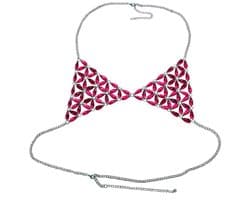 MTTProducts - Sexy Sequin Body Necklace - Bikini Top - Uniek Design - Roze - Strandmode - Body Chain - Geschikt voor Vrouwen