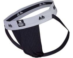 MM Sports Original Edition Swimmer/Jogger Jockstrap 2 inch Black - MAAT M - Heren Ondergoed - Jockstrap voor Man - Mannen Jock
