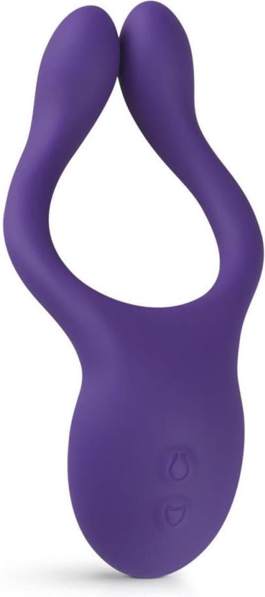 Teazers - Partner Multifun Koppel Vibrator - Oplaadbaar - Vibrator - Vibrators voor Vrouwen en Mannen - Sex Toys voor Vrouwen - Vibrators - Koppeltoy - Clitoris Stimulator - Paars — afbeelding 1