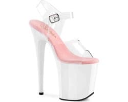 Pleaser - FLAMINGO-808 Sandaal met enkelband, Paaldans schoenen - US 10 - 40 Shoes - Roze