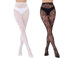 KARZO Vrouwen Sexy Panty Visnet Kousenpatroon Panty's Zwarte Sokken Kant Leggings Panty's
