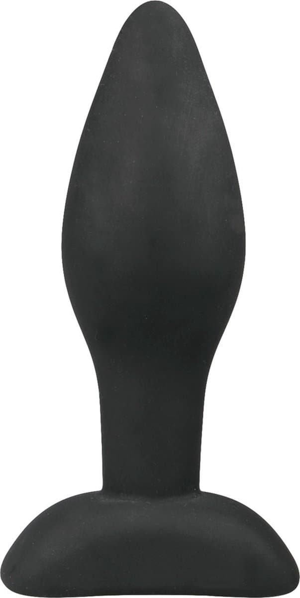 Kleine zwarte siliconen buttplug — afbeelding 1