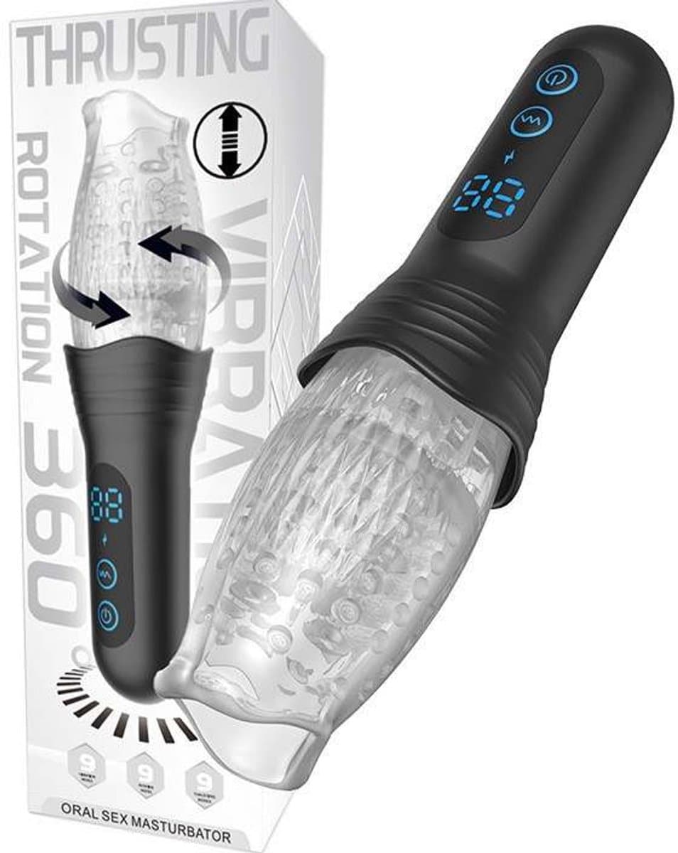 Masturbator 360 Rotation THURSTING Vibration voor mannen- Masturbator – Pocket Pussy – Seks Toys voor mannen - sex speeltje - sex toys voor koppels - sex toys voor mannen zelf aftrekken — afbeelding 1
