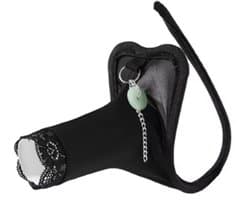 BamBella ® - Penis sleeve string zonder bandjes - maat Onesize - Sexy erotische heren onderbroek Zwart mannen rollenspel valentijnsdag