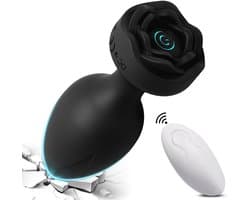 Oneay Anal Plug Vibrator – Vibrerende Butt Plug met Afstandsbediening, 10 Modi – Prostaat Massager & Seksspeeltje voor Mannen, Vrouwen en Stellen – Zwart