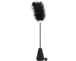 Banoch | Rijzweep Courtesan + Veer zwart | 50 cm | Crop