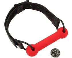 Banoch - mondknevel recht siliconen - rood bit gag - bdsm