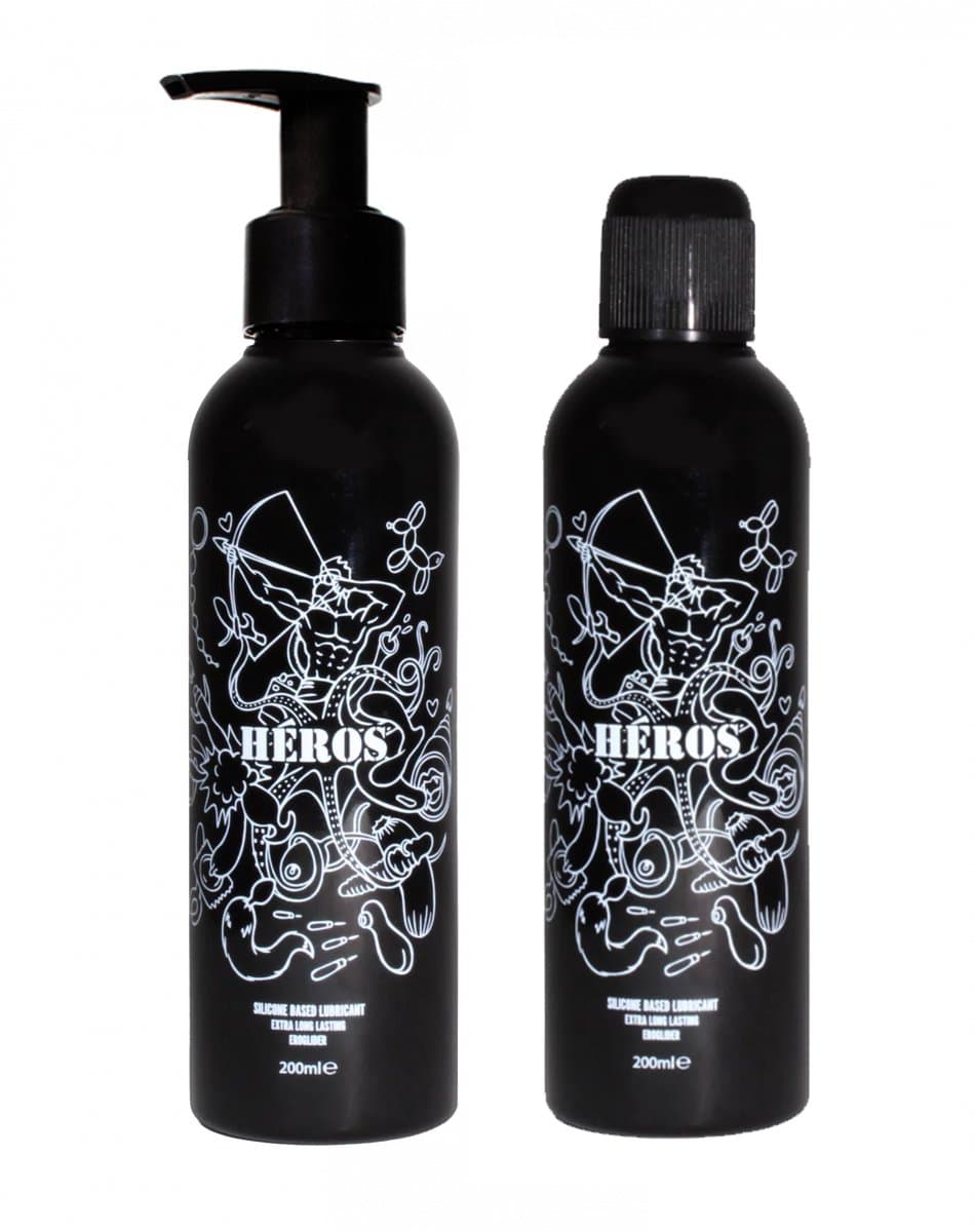 Heros Siliconen Glijmiddel inclusief DOSEERPOMP - 2x 200ml | NIEUW! — afbeelding 1