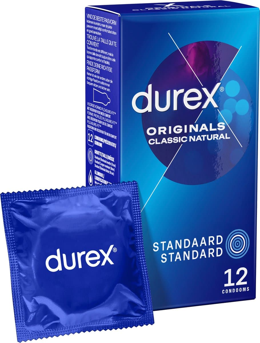 Durex - Originals Classic Natural Condooms 12 st. — afbeelding 1