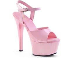 Pleaser - ASPIRE-609 Sandaal met enkelband, Paaldans schoenen - Paaldans schoenen - 42 Shoes - Roze