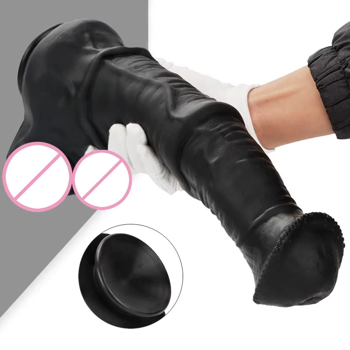 Gigantische anale dildo met zuignap - 34 x 8 CM - XXL - Groot - Tarzan - Unisex — afbeelding 1