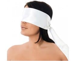 CHPN - Blinddoek - Bondage doek - Bondage lint - Wit - 150/10CM - Polyester - Universeel - BDSM - Erotisch lint - Cadeau - Erotiek