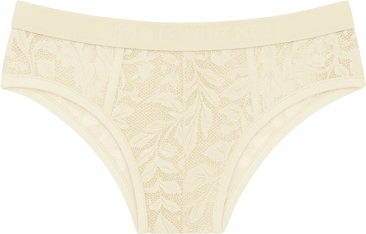 MODUS VIVENDI Floral Lace Classic Brief Ivory - MAAT L - Erotisch Heren Ondergoed - Slip voor Man - Sexy mannen Slip — afbeelding 1