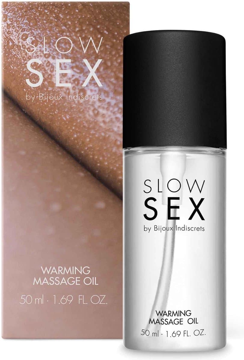 Bijoux Indiscrets Slow Sex Warming Massage Olie - 50ml — afbeelding 1