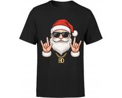 JHK - Erotisch Shirt - Rockende Kerstman - Ho Metal Print - 100% Katoen