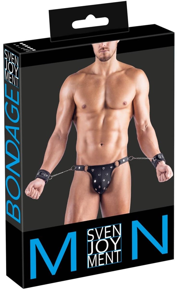 Men's Thong AND Cuffs S — afbeelding 1
