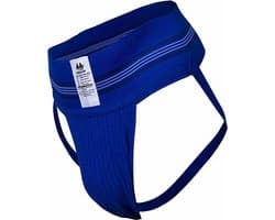 MM Sports The Original No. 10 Swimmer/Jogger Jockstrap 3 inch Blue - MAAT XL - Heren Ondergoed - Jockstrap voor Man - Mannen Jock
