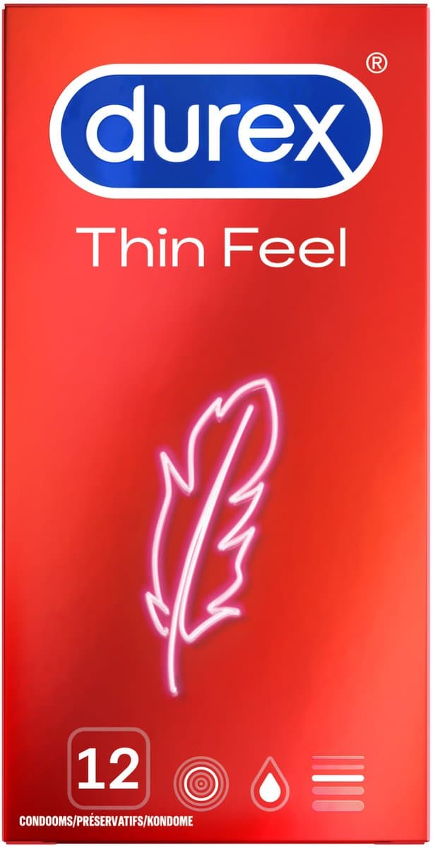 Durex Condooms Thin Feel 12st - 5 Stuks - Voordeelverpakking — afbeelding 1