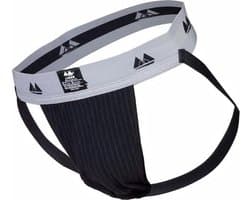MM Sports Original Edition Swimmer/Jogger Jockstrap 2 inch Black - MAAT XXL - Heren Ondergoed - Jockstrap voor Man - Mannen Jock