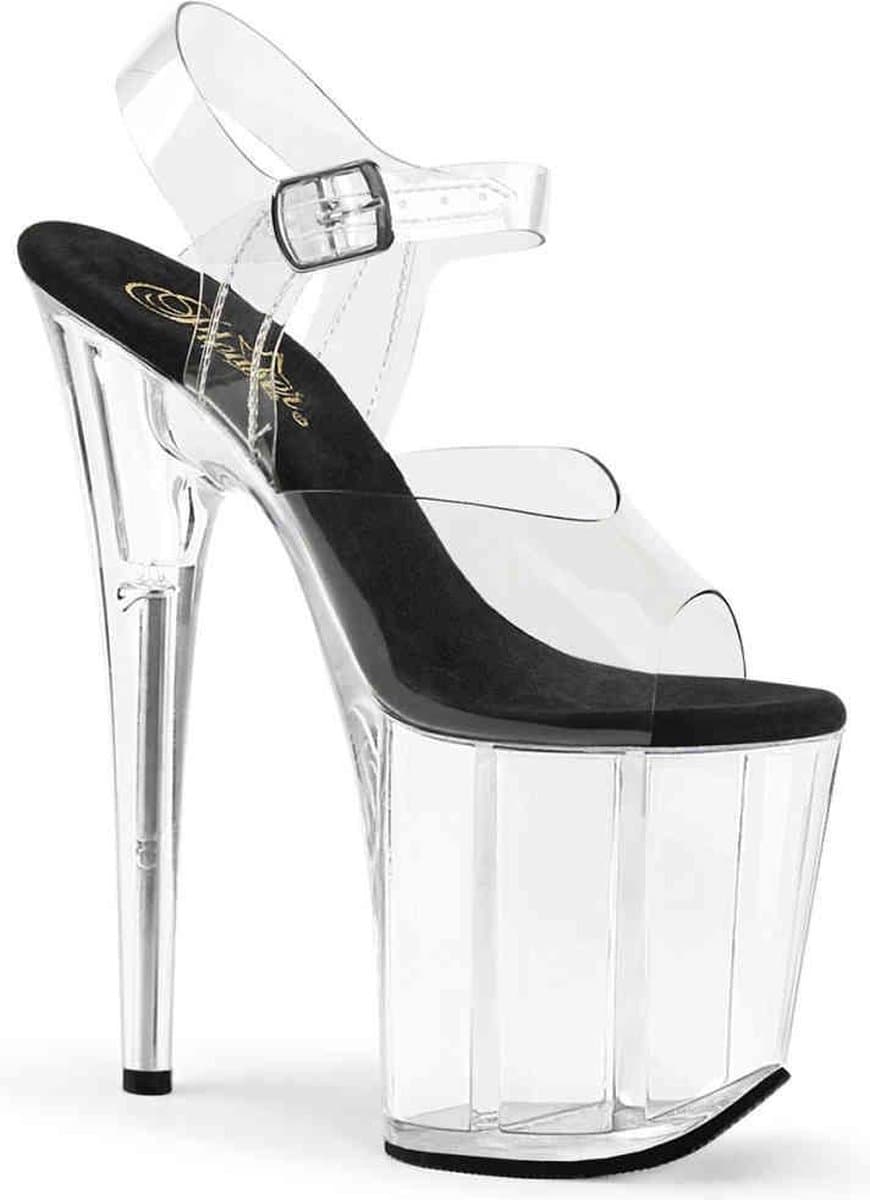 Pleaser - FLAMINGO-808 Sandaal met enkelband, Paaldans schoenen - Paaldans schoenen - 38 Shoes - Zwart — afbeelding 1