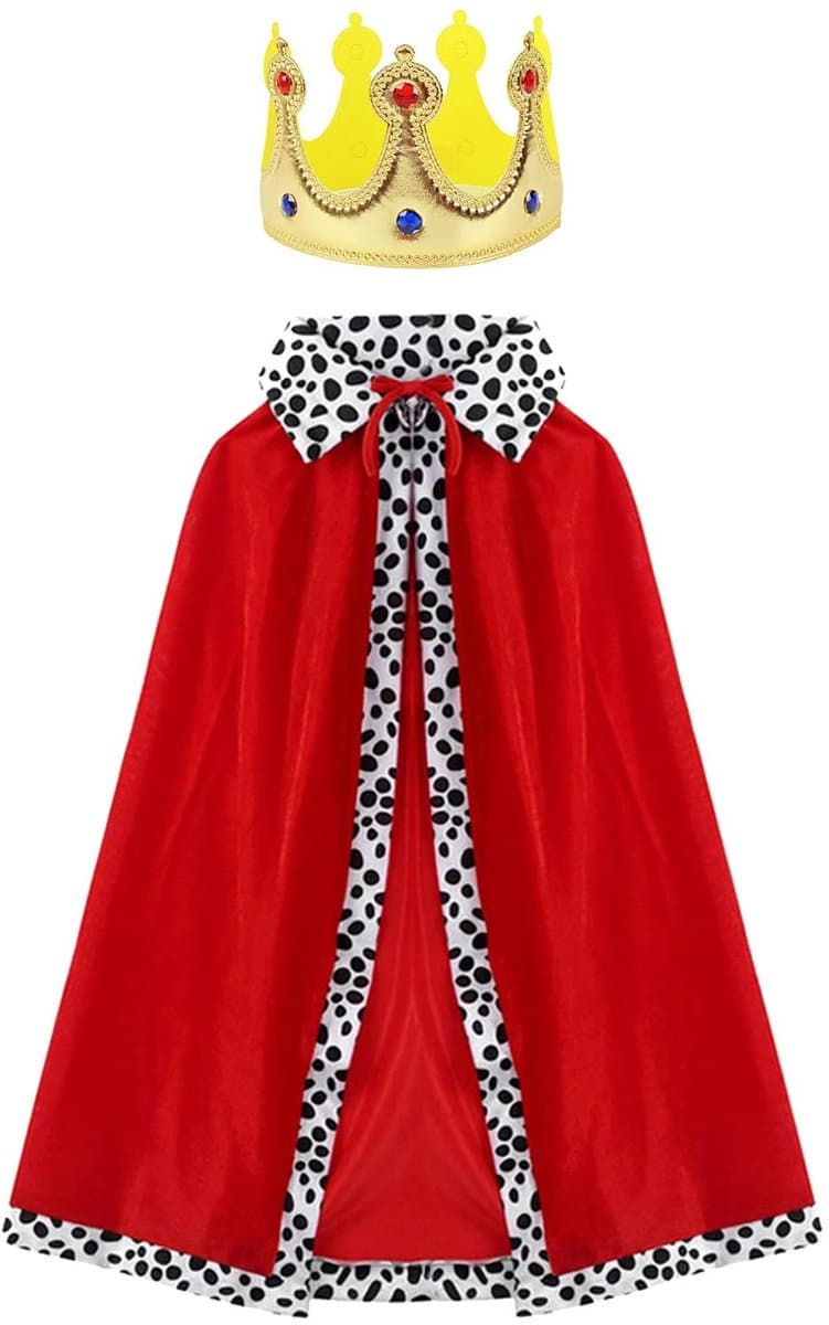 MTTProducts - King Queen Kostuum - Halloween Kostuum - Luxe Rood - Role Play Outfit - Perfect voor Feestjes en Toneel - Unisex — afbeelding 1