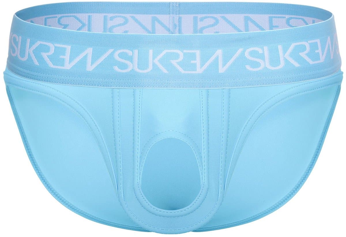 SUKREW U-Style Brief Breeze Blue - MAAT M - Erotisch Heren Ondergoed - Slip voor Man - Sexy mannen Slip — afbeelding 1
