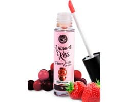 Secret Play Vibrant Kiss - Stimulerend Middel - Lip Gloss - Vibrerend Effect - Aardbei Smaak - 6gr