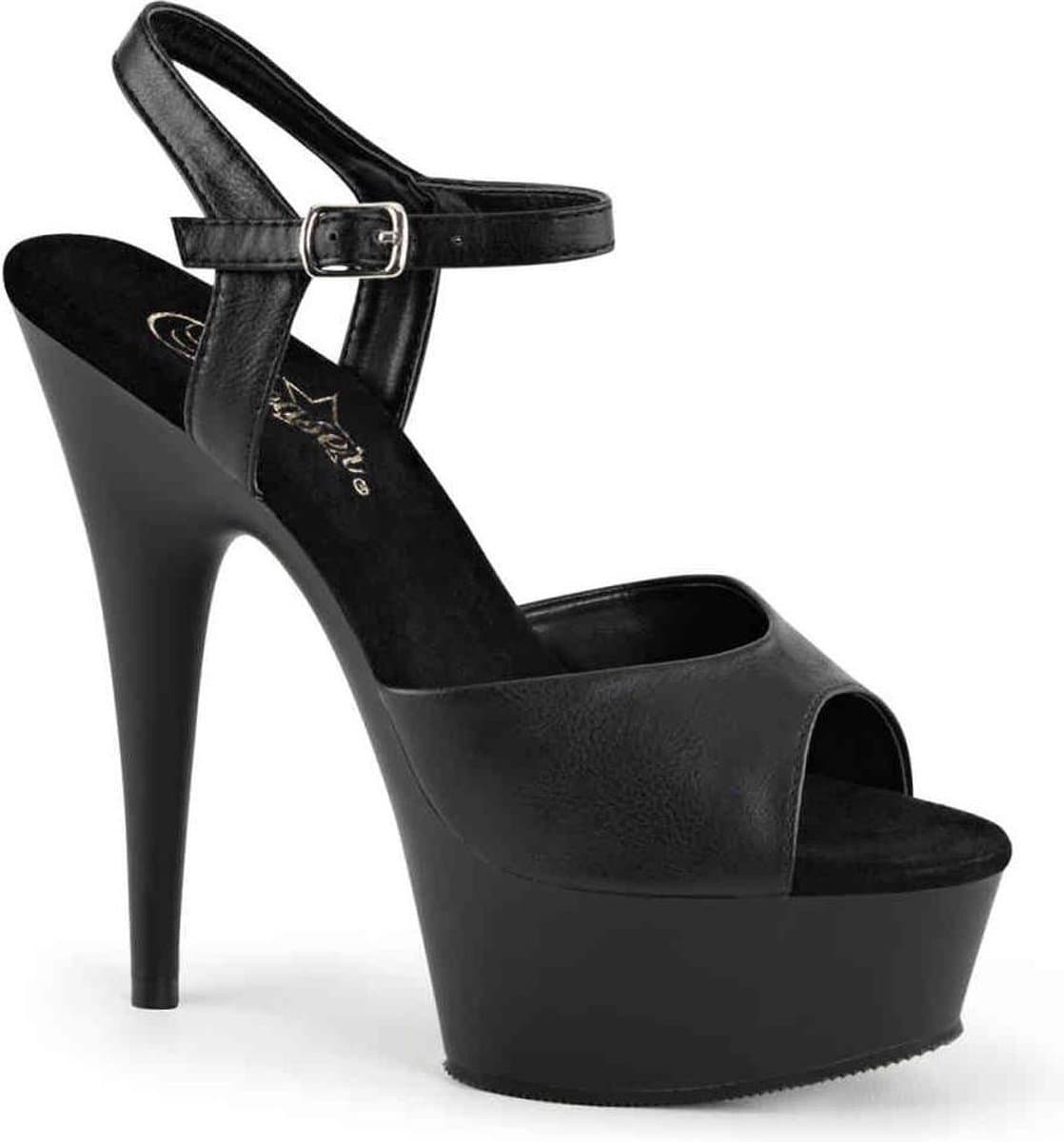 EU 41,5 = US 11 | DELIGHT-609 | 6 Heel, 1 3/4 PF Ankle Strap Sandal — afbeelding 1