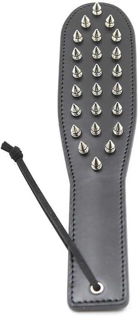 Nooitmeersaai - PU leren paddle met spikes - 30 cm — afbeelding 1