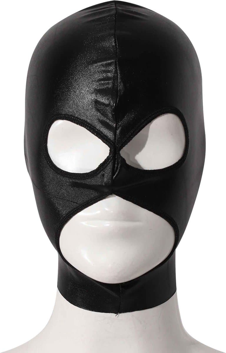 BDSM Bivakmuts - Latex Look Masker - Sex — afbeelding 1