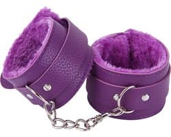 CHPN - Handboeien - Pluche handboeien - Handboeienset - Paars - Erotiek - Sexspeeltjes - BDSM - Bedspelletjes - Vastbinden
