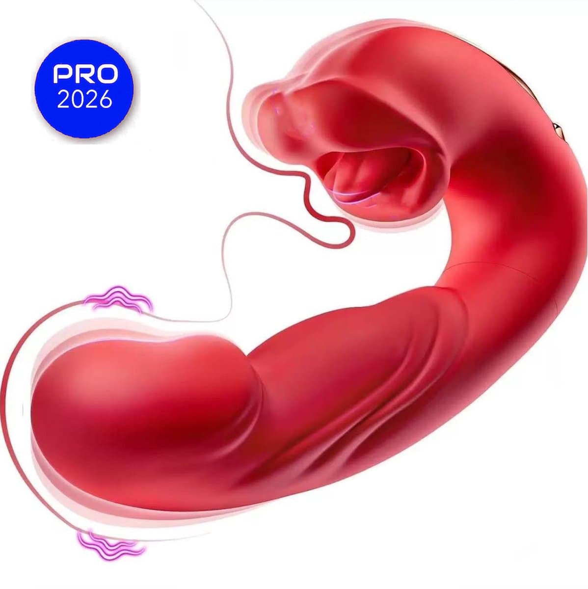 Vibrator | Explosie Van Genot - Dildo - 3 In 1 Dildo Vibrator Voor Vrouwen – G-Spot & Clitoris Stimulator – Rabbit Vibrator – Sex Toys Voor Koppels – Seksspeeltjes voor Mannen — afbeelding 1