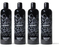 HEROES Siliconen Glijmiddel - 500ml x 4 stuks!