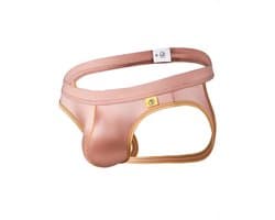 Sexy Ice Silky Jockstrap - Rosé Goud - Zijdezachte Stretch - Maat M | LS060