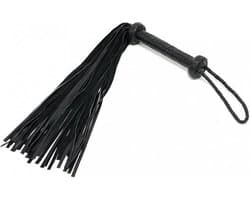Rimba - Gevlochten Zweep - Flogger - Zwart