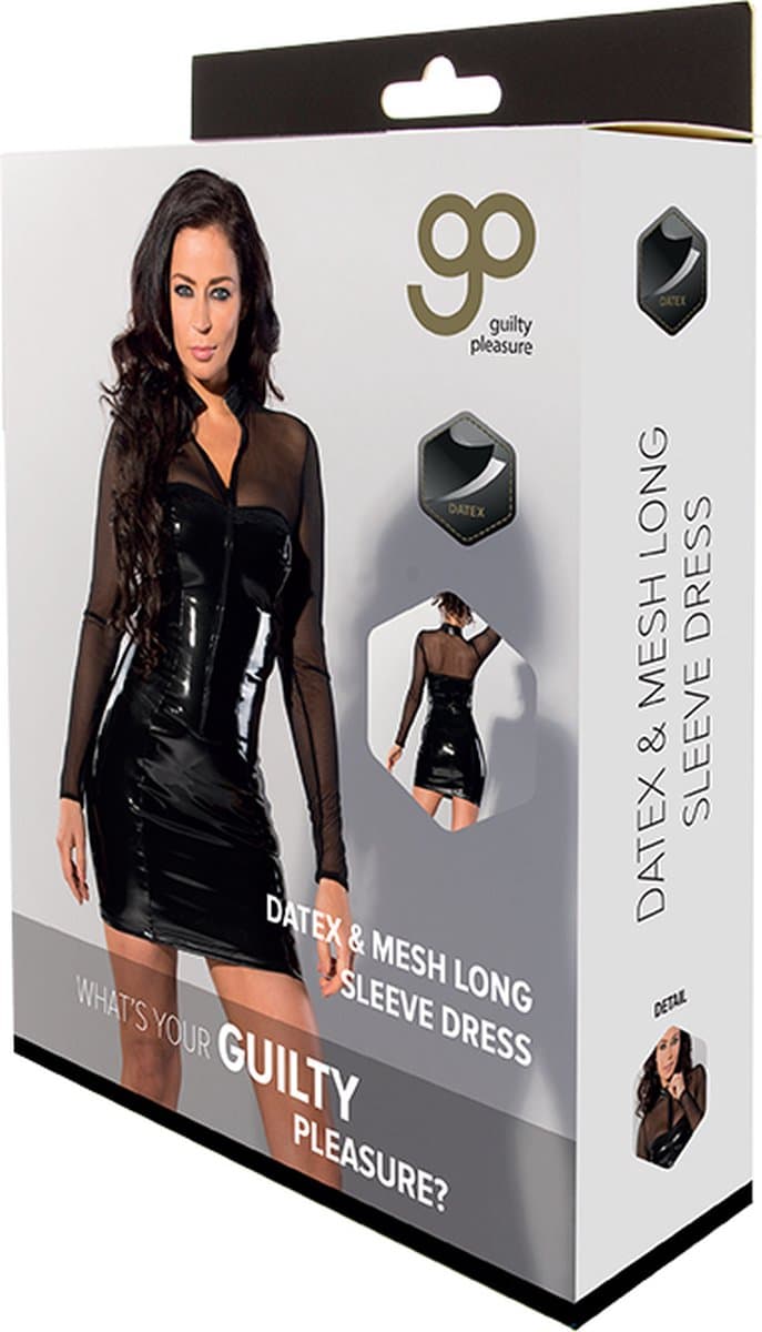 Datex & mesh jurkje met lange mouwen - S — afbeelding 1